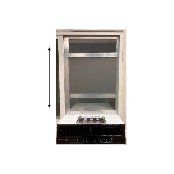 Achr West Soleus Window Kit For Sliding Windows, White, 231/2"H